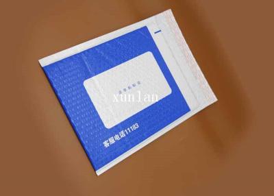 China Express Delivery Blue Bubble Mailers , Plastic No Fading Poly Bubble Mailers for sale