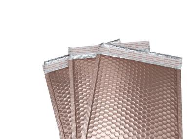 China Moisture Proof Rose Gold Metallic Bubble Mailer Bag For Jewelries for sale