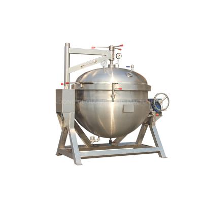 China GuoLong Factory Directly Large Energy Saving 500 Liter Industrial High Pressure Cooker and Other Food Processing Machinery for sale