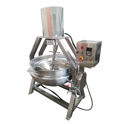 China High Quality Industrial Planetary Vegetable Processing Plant Chilli Sauce Kettle Electric And Steam Coated Cooker With Stirring for sale