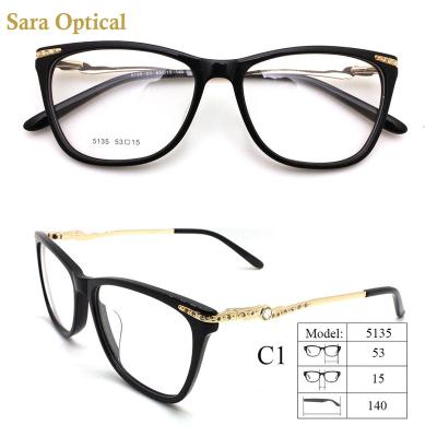 China Women Latest Fashion Design Top Acetate Optical Frame Italy Designer Optical Frame for sale