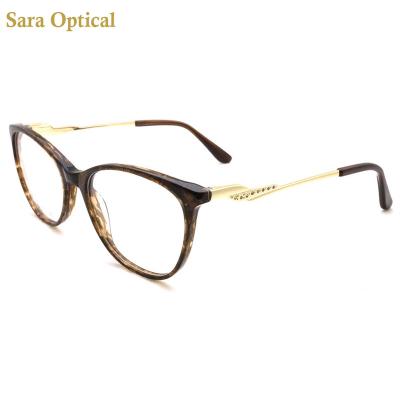 China For Women Design Your Own Glass Women's Fashion Eye Glass Acetate Monocle Frames for sale