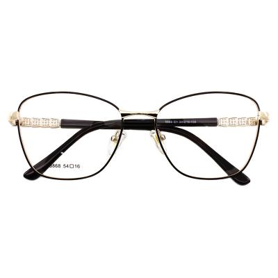 China SARA Metal Eyeglasses Frame Fashion Traditional Glass Frame Wholesale Women Design Glasses Frame for sale