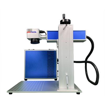 China Water Cooled Split Type Machine For Desktop Silver Gold Mini Portable Fiber Laser Marking Machine for sale