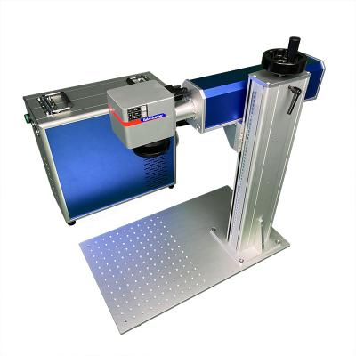 China 30W 50W 60W Raycus Jpt CNC Steel Fiber Laser Air Cooled Rotary Gold Marker Laser Engraving Cutting Fiber Laser Marking Machine for sale