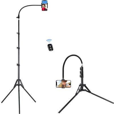 China PORTABLE Multifunctional 2m Live Video Camera Tripod Stand with Phone Holder Clamp for Photo Video Lighting Smartphone Ring Light Tripod for sale