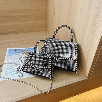 China Fashion Trend Bling Rhinestone Mini Luxury Women Evening Bag Handbag for sale