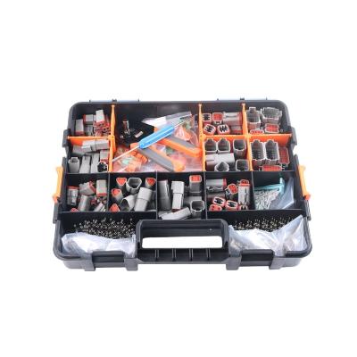 China Automotive DT Series Deutsch Connector Kits with Crimping Tool Male Female Housing with 2/3/4/6/8/12Pins Wedge Locks 519 PCS for sale