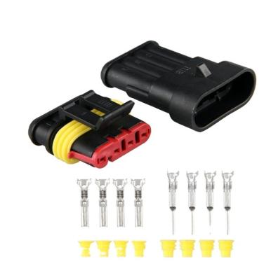 China Waterproof Power CHENF Tyco Automotive Connector 1 Amp 2 3 4 5 6 Pin Male And 2pin Female Wire Connector Automotive Terminal Plug for sale