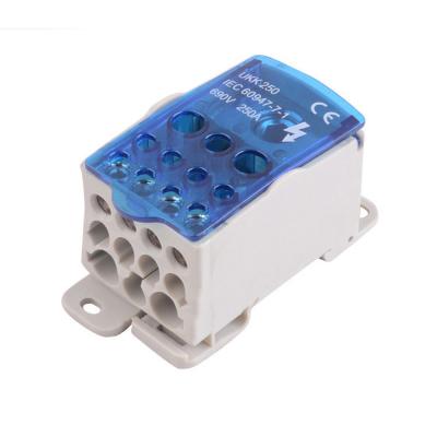 China Wire Connecting CHENF Electrical Power Cable Fence Connector Box UKK-250 690V Distribution Terminal Block for sale