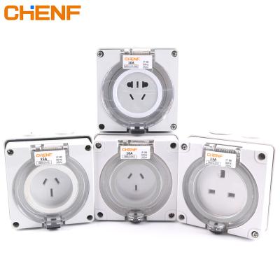 China IP66 250V 10A 13A 15A 56SO310 56SO315 Australia Single Phase Standard Electric Waterproof Industrial Socket With CE Approval for sale