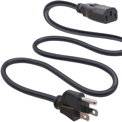 China IEC c13 18awg electronic ac power cord custom cable for pc or monitor for sale