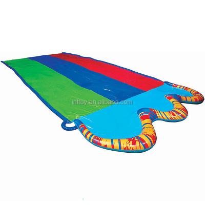 China OEM/ODM PVC Water Slide, Inflatable Lawn Water Slide 3 Person Outdoor Inflatable Water Toy for sale