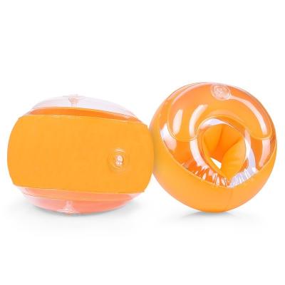 China Arm Orange Adult Swimming Ring Arm Ring Baby Kids Swimming Ring Thickened Inflatable Round Double Ball Arm Ring for sale