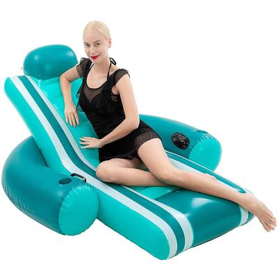 China Custom Inflatable PVC Water Sofa Pool Party Decorations , Beach Chairs Pool Floating for sale