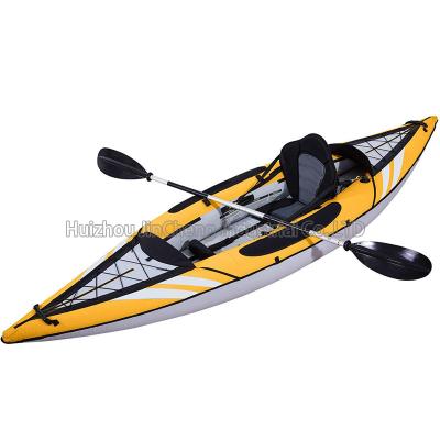 China Eco-friendly force factory kayak khusus 2 orangutan, memancing kayak tiup, perahu karet ganda mewah yang dapat dilipat for sale