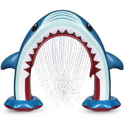 China Big Shark PVC OEM/ODM Sprinkler Kids Water Inflatable Toys Summer Children's Play Outdoor Sprinkler for sale