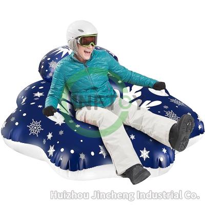 China Snow Tube for Sledding with Backrest, 47 Inch Inflatable Snow Sled for Kids and Adults, Snow Tube Heavy Duty Thick Material with 47 Inch for sale