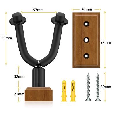 China Hot Selling Personalized Wooden Guitar/Uklele/Hanger Wooden Bass Guitar Hanger Wall Mount Mandolin Hook/Bass Guitar/Banjo For Ukulele Mandolin Bass Banjo for sale