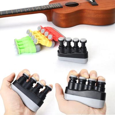 China Wholesale Hand Grip Style Adjustable Hand Finger Tester Strengthener Trainer New Kids and Adults Hand Grip Adjustable Tester For Guitar Bass for sale