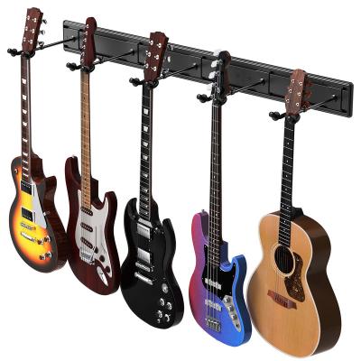 China Wholesale Wall Mount Wall Mount Guitar Factory Guitar Display Stand 5 Multi Head Violin Hanger Ukulele Rack Guitar Rack for sale