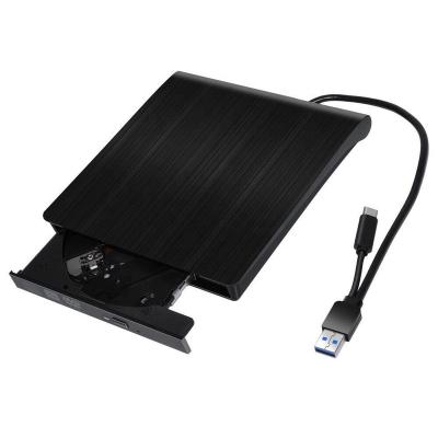 China External USB 3.0TypeC Interface  Portable External DVD CD Drive External Slot DVD-RW CD-RW Burner Writer for Laptop for sale