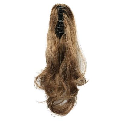 China Body Wave Ponytail Extension Claw Clip in Curly Wavy Ponytail Hair Extensions Synthetic Hair Pieces for Women Pony Tail for sale