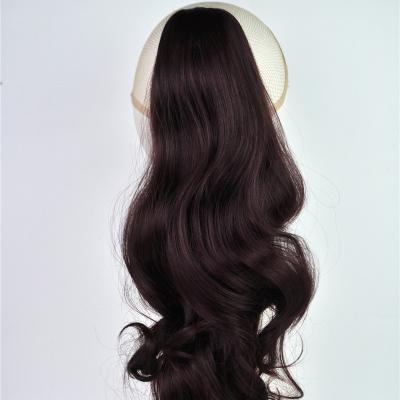 China Fashion Big Curly Fluffy Female Curly Wave Ponytail Long Curly Hair Claw Clip Ponytail for sale