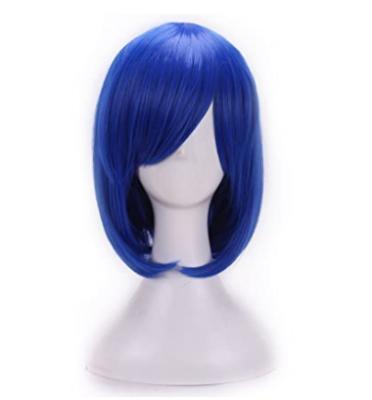 China NEW-LOOK Short Afro Wave Straight Hair Wig Anime Cosplay Costume Party Wigs C0276 (Blue) for sale