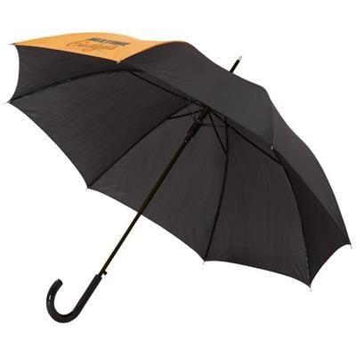 China Transitional OPEN UMBRELLA in Solid Orange-Black for sale