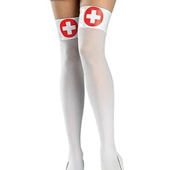 China White Healthcare Center Nurse Thigh Highs for sale