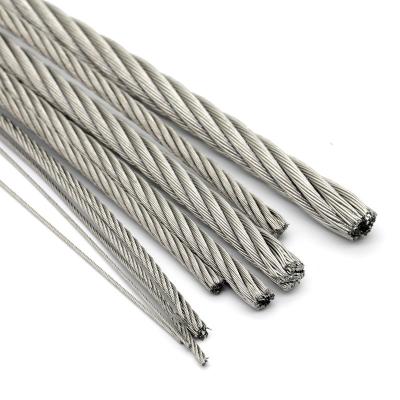 China Boat / 316 Stainless Steel Wire Rope 7*7 / 7*19 Hoisting Structure For Fence Diameter 1/8