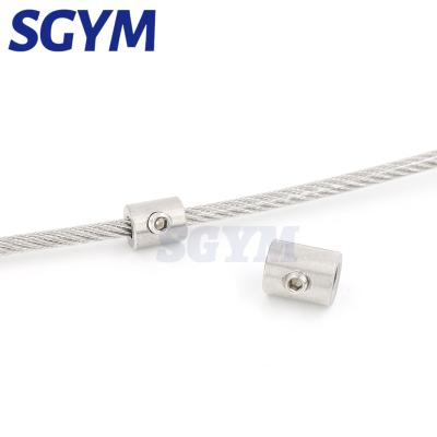 China Stainless Steel Stainless Steel Handscrew Hold Down Wire Rope with Hexagon Worm Screw Buckle Protector Protector Sheaths for 1/8