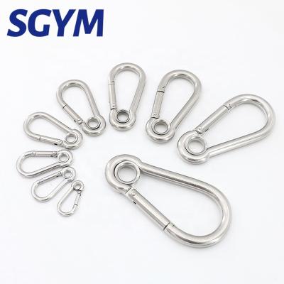 China High Quality Heavy Industry 304/316 Stainless Steel Snap Hooks DIN5299C Carabiner Spring Hook for sale