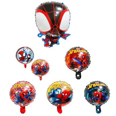 China Gift Toy Hot Cartoon Character America Superhero Foil Balloon Spiderman Globos For Party Decoration for sale