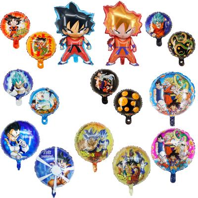 China Gift Toy Wholesale Price Japan Cartoon Dragon Balloon Z Foil Helium Balloon Monkey King Sun For Kids Birthday Party Decoration for sale