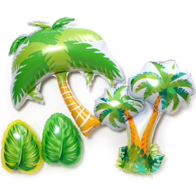 China Gift Toy New Summer Beach Party Coconut Palm Leaf Playground Decoration Balloon Children Play for sale