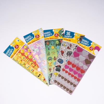 China Kids Decoration Novelty Foil Stickers Glitter Stickers For Kids Decoration for sale