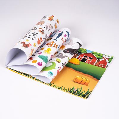 China Custom kids gift factory sticker book a4 sticker paper with a cartoon sticker for sale