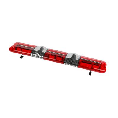 China Aluminum Intermediate Red Lightbar Emergency Fire Engine Halogen Fire Truck Rotating PC Shell And Light Bars for sale