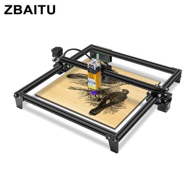 China ZBAITU M37 CNC Laser Automated Loading 32-Bit Desktop Engraver, Cutter, Wood Router, Engraving, Cutting Machine DIY Frame Stainless Steel 37*37cm for sale