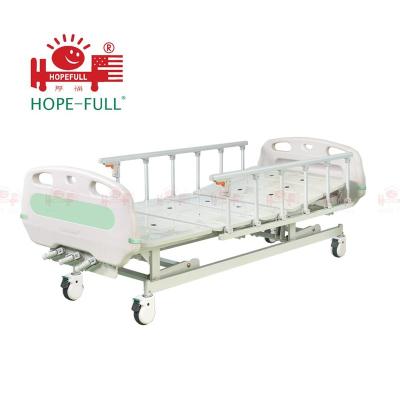 China HOPEFULL Hospital Room Triple Function Manual Hospital Bed for sale