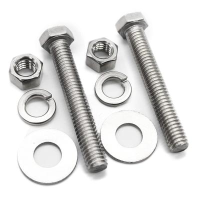 China Stainless Steel Hex Head Screw Bolts, External Hex Drive, Stainless Steel (304), Fullthread, for sale