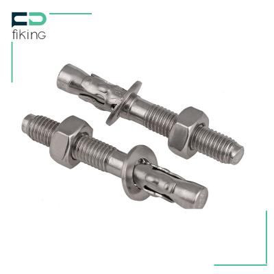 China ss304 ss316 10mm stainless steel concrete wedge bestselling concrete anchor bolts for sale