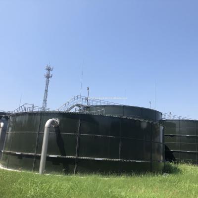 China Popular High Effciency Water Glaze Assembled Tank Biogas Container For Biogas Digester for sale