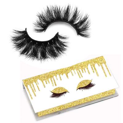 China 3D Crisscross Box 100% Handmade Mink Eye Lashes Eyelash Packaging for sale