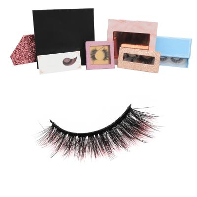 China 100 Long Natural Soft Natural Handmade Colorful 3D Eyelashes Wholesale for sale