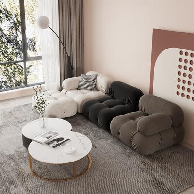 China The other Nordic small lamb square flat cashmere sofa living room lazy designer splicing single module creative combination for sale