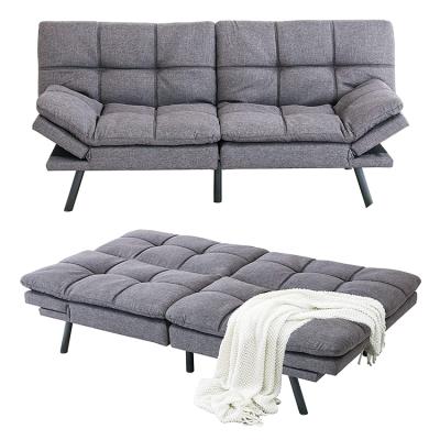 China Other Fabric Futon Sofa Bed, Stylish Comfortable Love Sofa, Modern Folding Sleeper Sofa Bed for sale