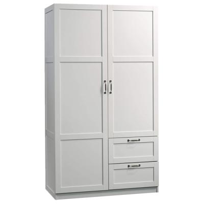 China White Adjustable Storage Cabinet (Height) Bedroom Furniture Wardrobes Clothes Cabinet For Bed Room for sale